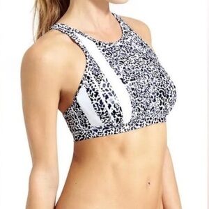 Athleta Zimbabwe High Neck Bikini Top